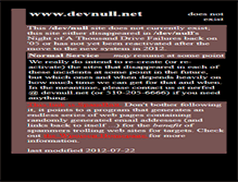 Tablet Screenshot of devnull.net